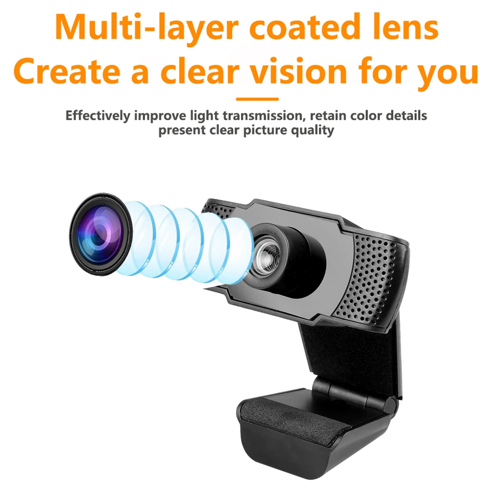 Портативная камера Kebidu 720P USB Компьютерная многофункциональная веб-камера с