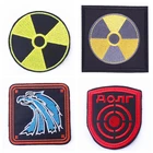 Вышитые нашивки s.t.a.l.k.r, нашивки на одежду, термоклейкие нашивки для одежды, панк, Пришивные нашивки, аксессуары для одежды, черпан