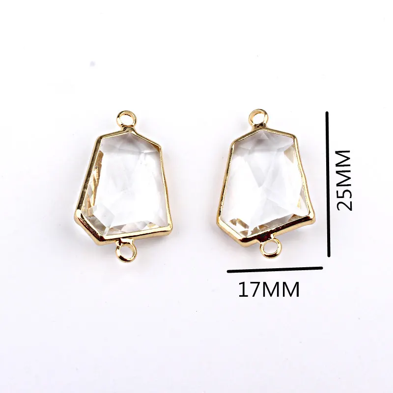5 шт. необычный Прозрачный кристаллический браслет коннектор индивидуальное