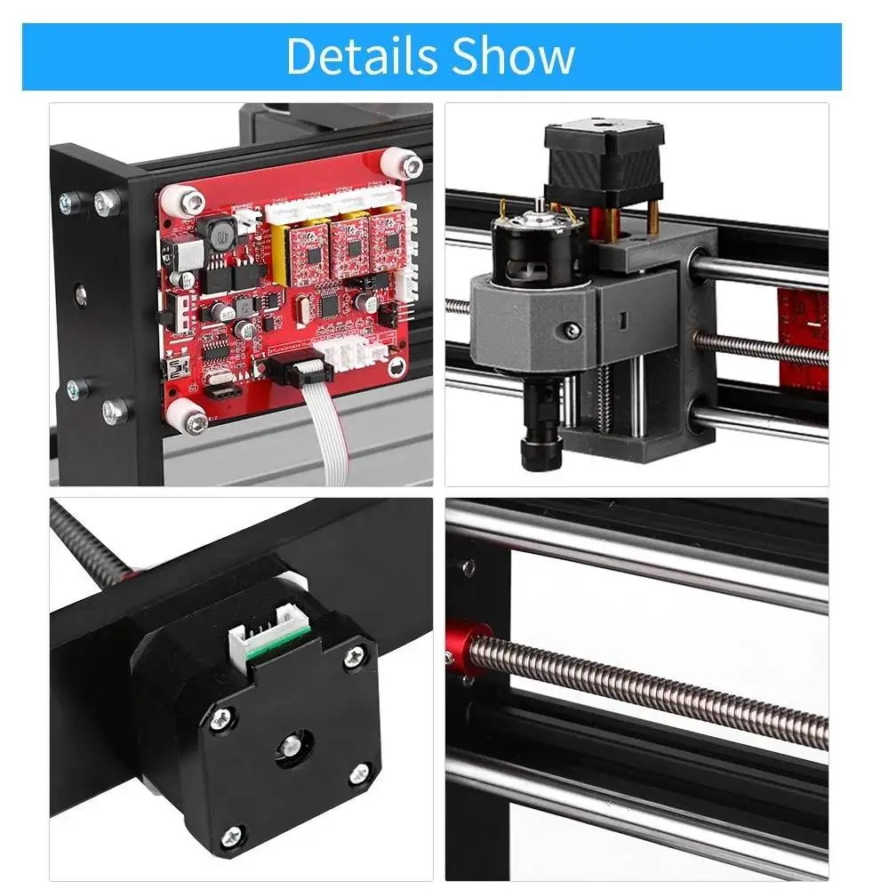 Лазерный гравер с ЧПУ 1810 мини фрезерный станок сделай сам стандартный мотор