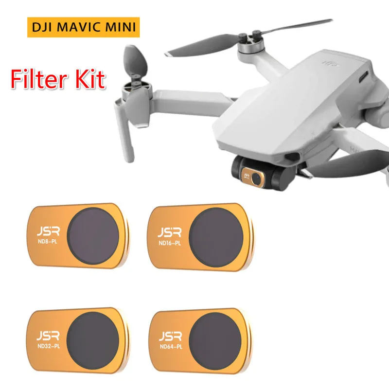 Наборы 3/4/6/8 шт. оптический стеклянный фильтр для объектива DJI Mavic Mini UV/CPL/ND64 PL/ND8 ND16-PL
