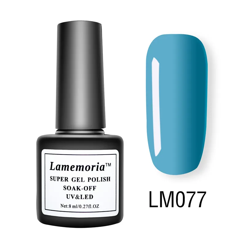 LM-77 Lamemoria лак для ногтей гель Vernis Перманентный стойкий УФ 36 цветов гель для маникюра праймер верхнее покрытие блеск для ногтей - Цвет: LM-77