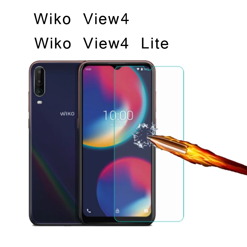 

2 шт. закаленное стекло для Wiko View4 Lite защита экрана Взрывозащищенная ЖК-пленка для Wiko View4 Lite стекло