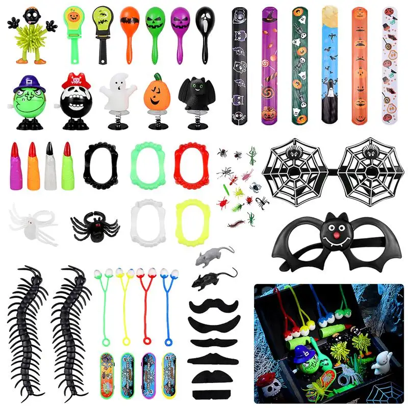 70 шт. набор игрушек на Хэллоуин сувениры для вечерние НКИ Коробка С Сокровищами