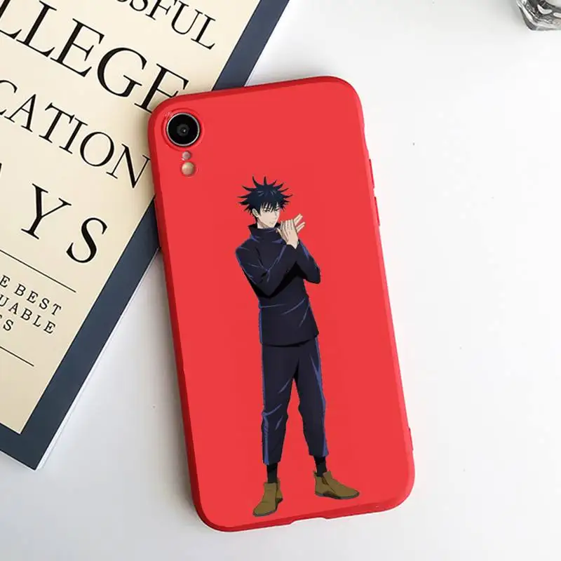 

Jujutsu Kaisen Anime high quality Cool Phone Case Candy Color for iPhone 6 7 8 11 12 s mini pro X XS XR MAX Plus