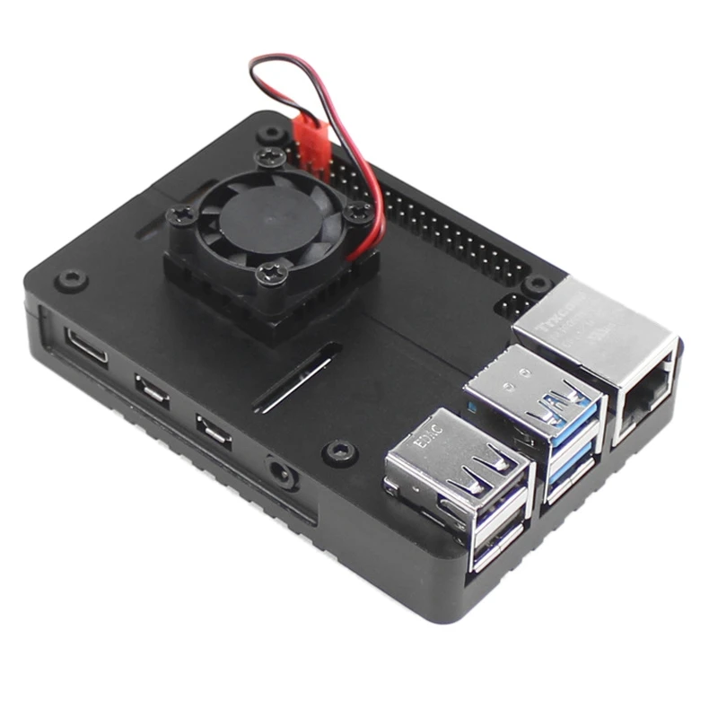 

Корпус для теплоотвода из алюминиевого сплава для Raspberry Pi 4B CNC металлический защитный корпус