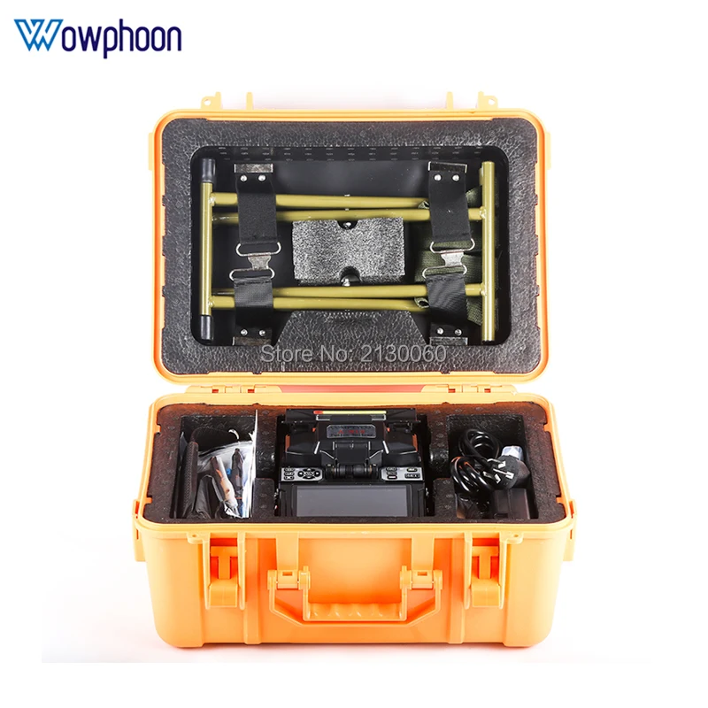 

Free shipping A-81S Orange Fully Automatic Fusion Splicer Machine Fiber Optic Fusion Splicer Fiber Optic Splicing Machine