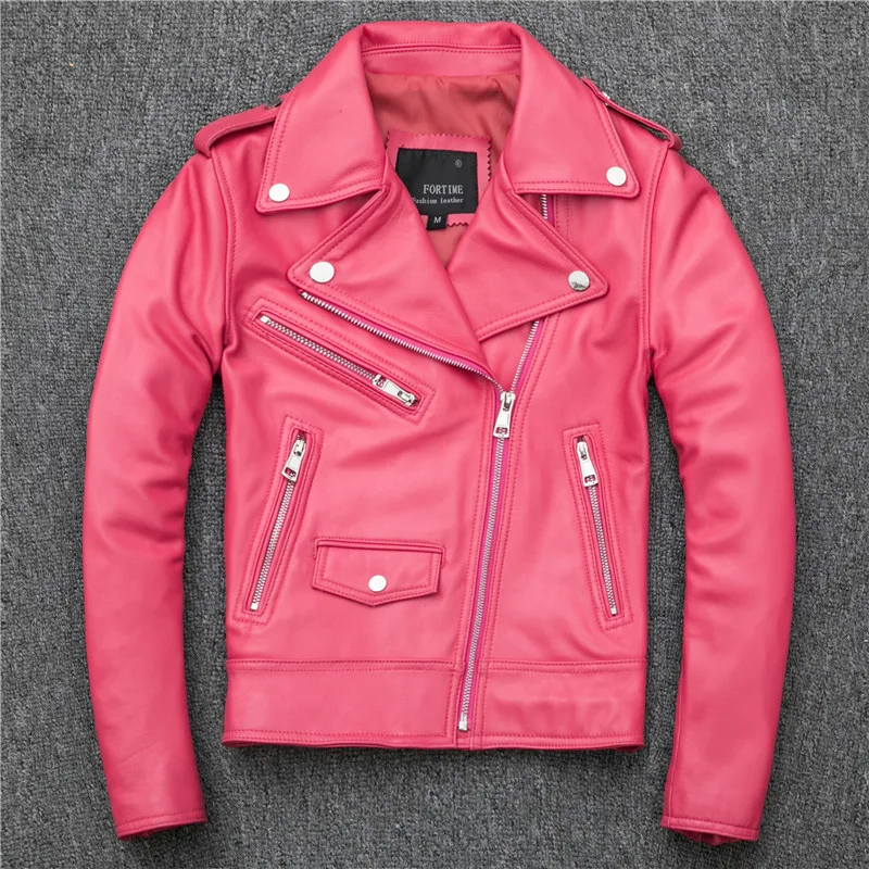 Genuine Leather Jacket Spring Autumn Slim Leather Jacket for Women Clothes 2020 Sheepskin Motorcycle Leather Jacket Women YY969