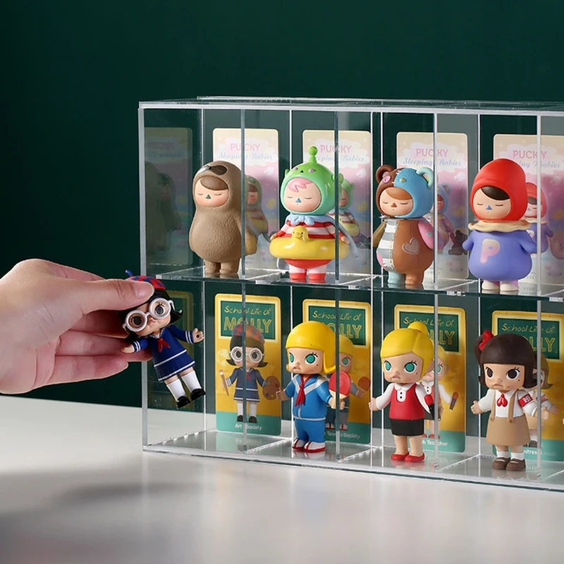 

Acrylic Display Show Case Riser Clear Perspex Box Collectibles Dustproof Storage Holder Container for Perfume Doll Toys