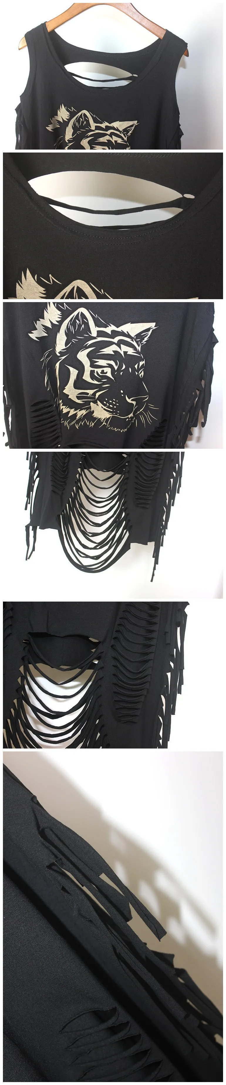 Летняя женская футболка в стиле панк рок новая модная с принтом черепа открытыми