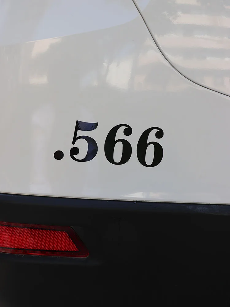 

ZTTZDY 17CM*6.3CM Number .566 Vinyl Motorcycle Car-styling Car Sticker Decals ZJ2-0183