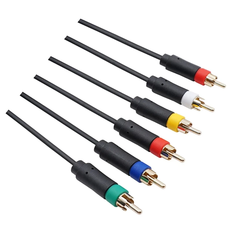 

For PS2/PS3 Component Cable 1.8M Premium High Resolution Game Cable Accessories for Sony PlayStation 2/3