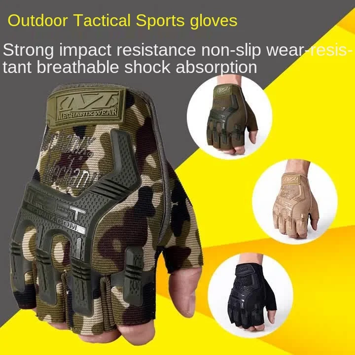 

1Pair Bicycle Half Fingers Tactical Cycling Gloves Anti-Slip Anti-sweat Bicycle Riding Glove Mtb Road Mountain Bike Sport Gloves