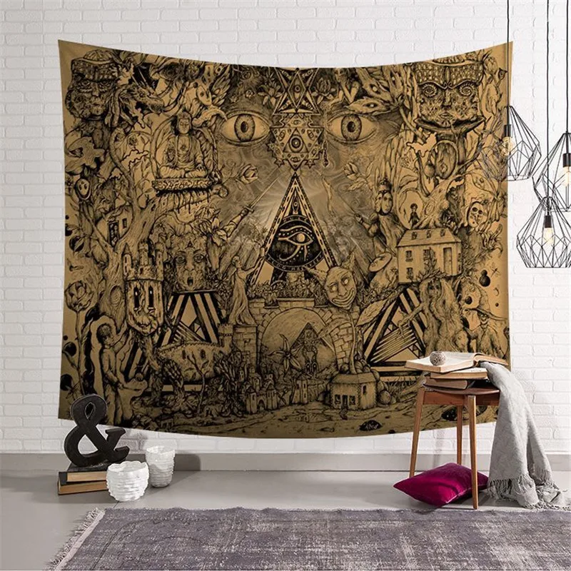 

Big Tapestry Room Decoration Tapestry Wizard Wall Hanging Decoration Mandala Boho Hippie Home Decor Tapestry