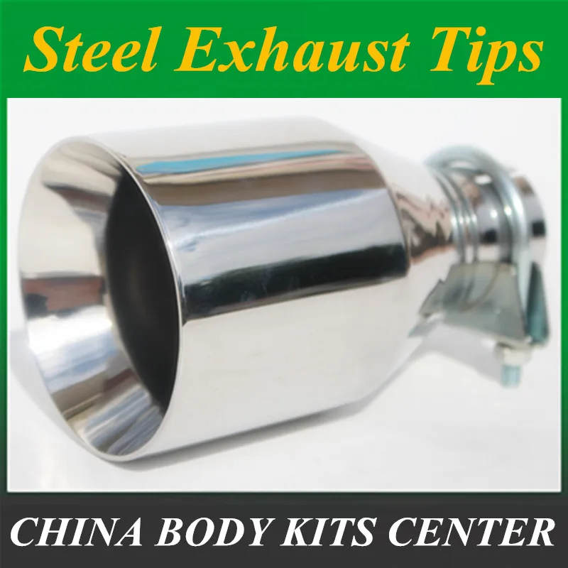 1 шт. автомобильный Стайлинг вход 57 мм на выход 101 304 нержавеющая сталь выхлопной