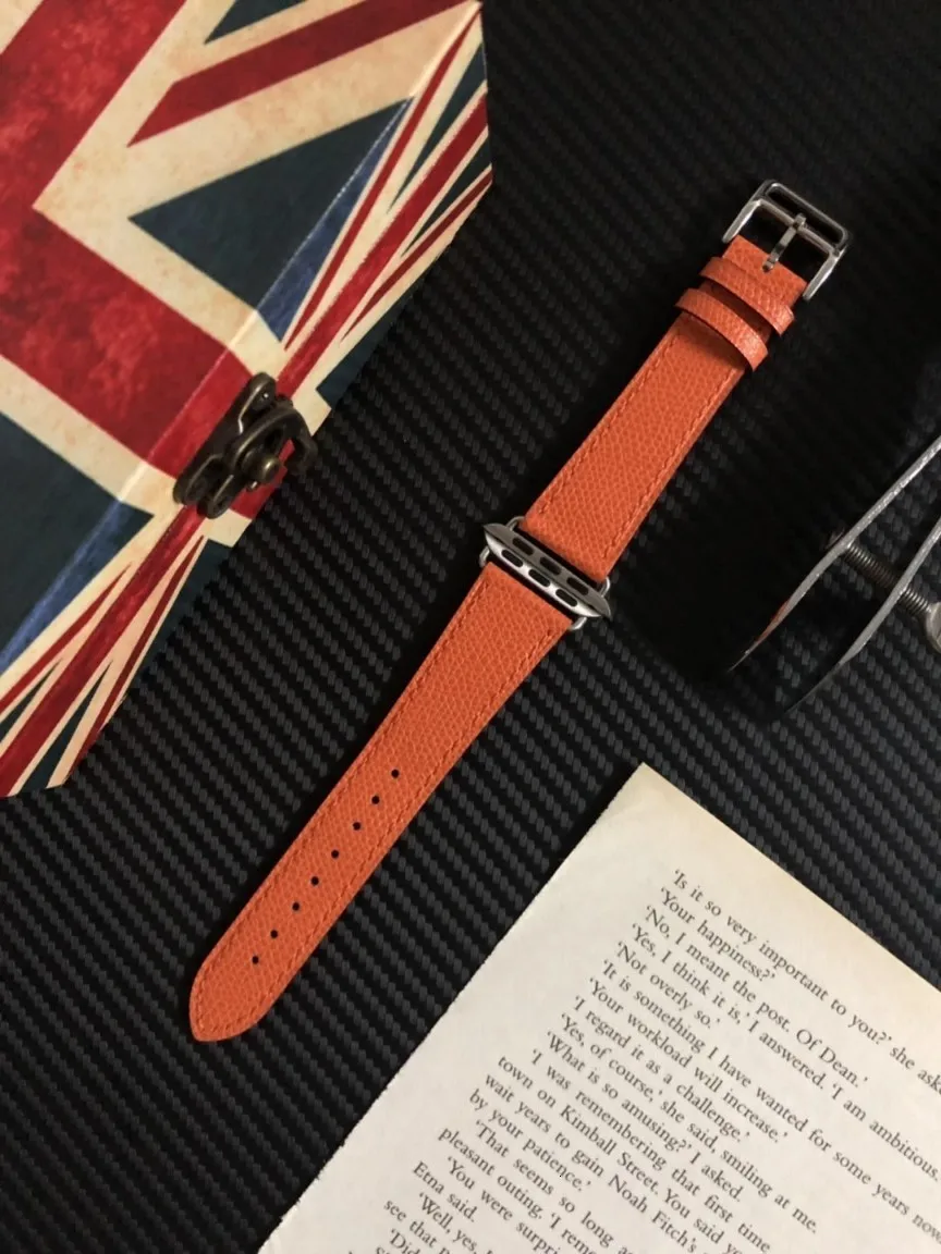 Кожаный ремешок для Apple Watch 4, 3, 2, 1, застежка-Пряжка, браслет для Iwatch 40 мм, 42 мм, 38 мм, 44 мм, ремень для одного тура