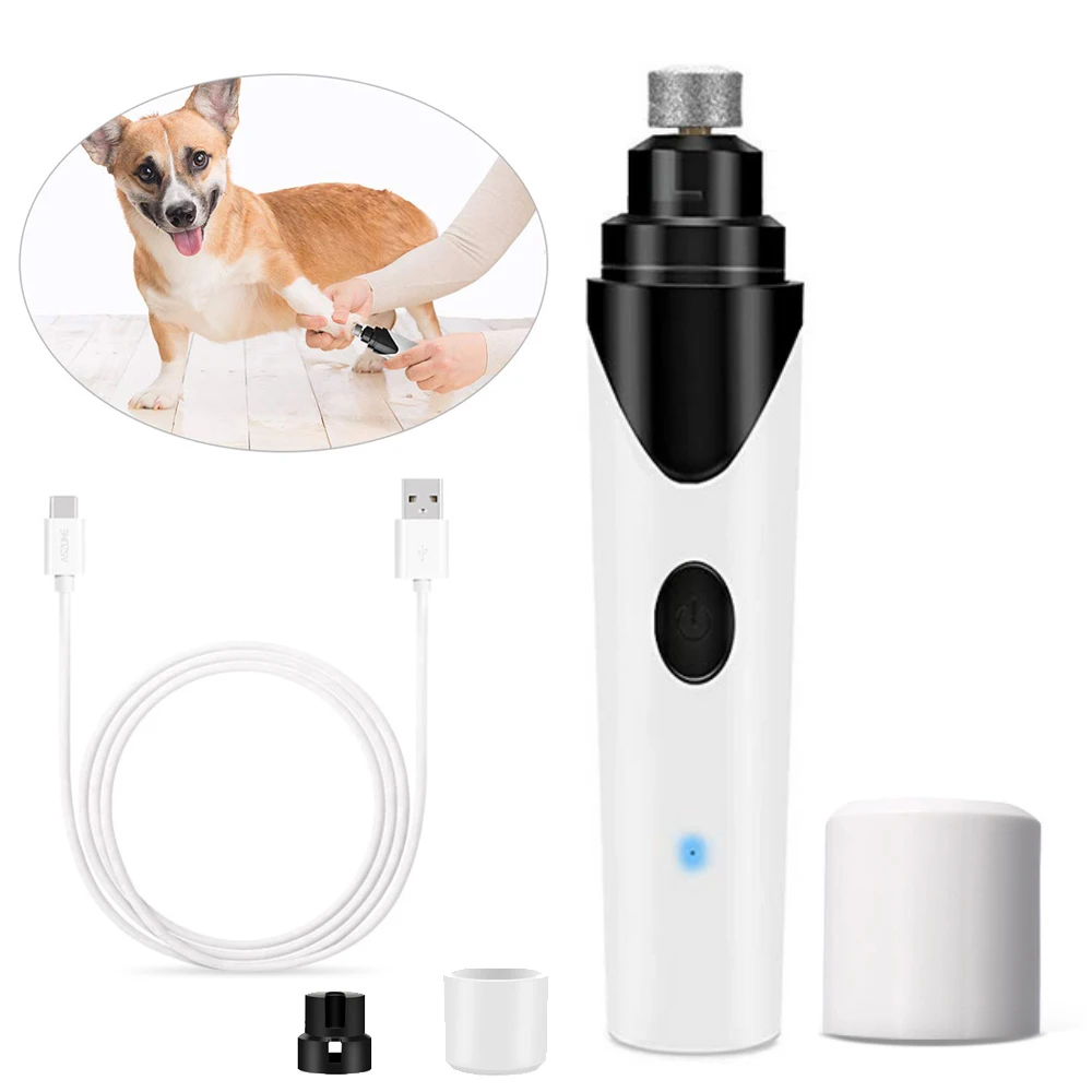 

Rechargeable Pet Nail Grinder Dog Nail Clippers Painless USB Electric Cat Paws Nail Cutter Grooming Trimmer File US