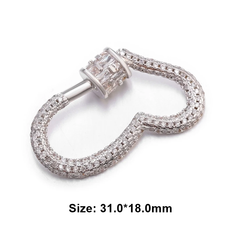 White Gold Juya DIY застежки для ювелирных изделий, принадлежности, Застежка ручной работы, застежка для лобстера, аксессуары для роскошного рукоделия, бисероплетение, изготовление ювелирных изделий - Цвет: White Gold