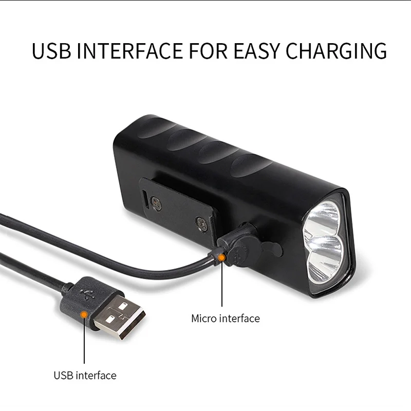 1000 Lums USB Перезаряжаемый велосипедный светильник 5200 мАч 3 режима велосипедный светильник IPX5 Водонепроницаемый светодиодный головной светильник s Аксессуары для велосипеда