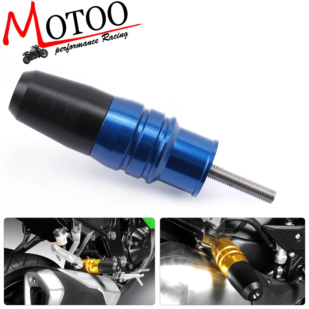 

Motoo - free shipping 8mm screw Motorcycle CNC Aluminum Crash Protection of Crash Pads Exhaust Sliders for most motorcycle