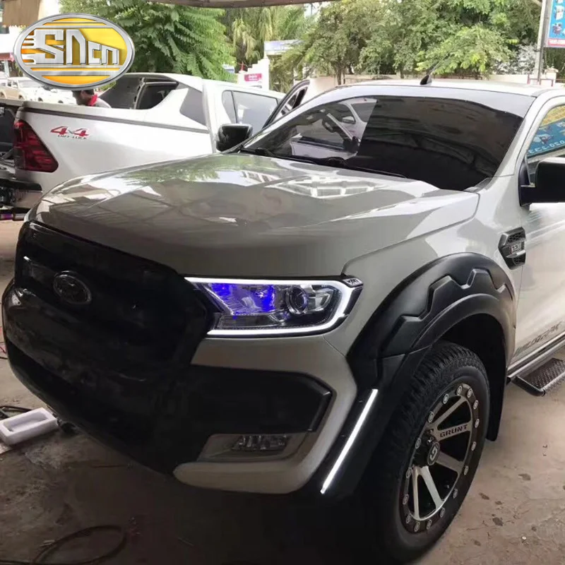 2 шт. Светодиодный дневной светильник для Ford Ranger T7 2015 2016 2017 2018 Водонепроницаемый 12V