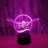 swimming 3d night light colorful touch 3d visual lamp light gift toys for xmas holiday table lamp room home decor prize present