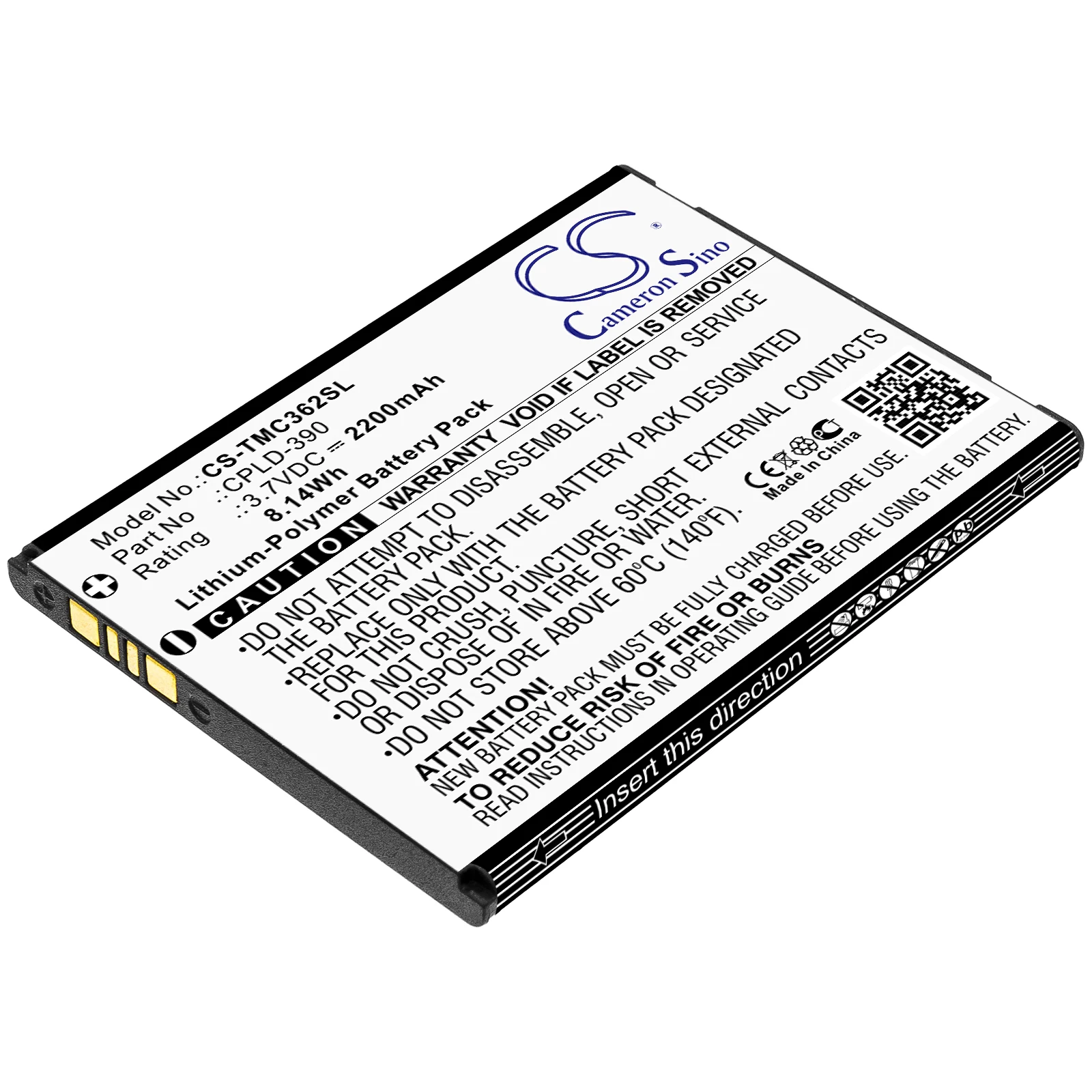 

CS 2200mAh / 8.14Wh battery for Coolpad Catalyst 3622A CPLD-390