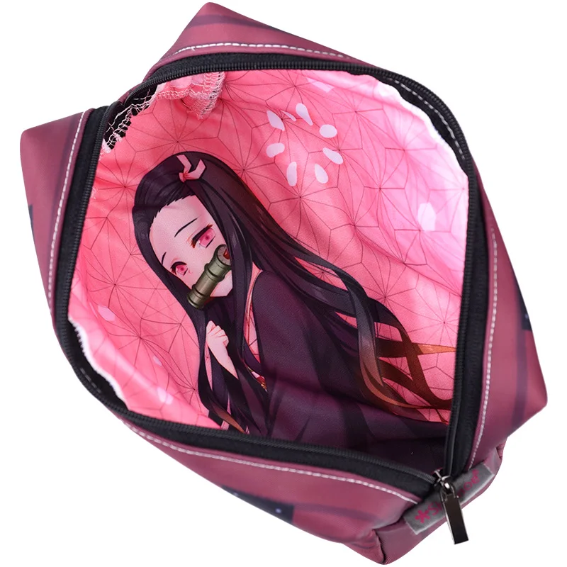 Аниме Demon Slayer: Kimetsu no Yaiba Kamado Nezuko Косплей Студенческая ручка сумка Карандаш Чехол