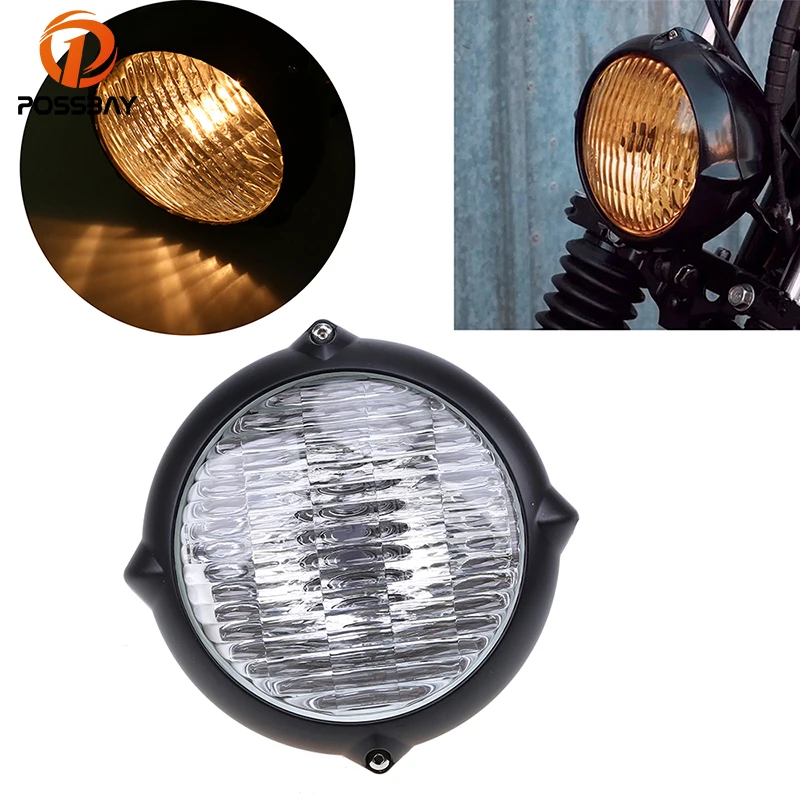 Универсальные мотоциклетные фары POSSBAY 7 дюймов дальнего и ближнего света