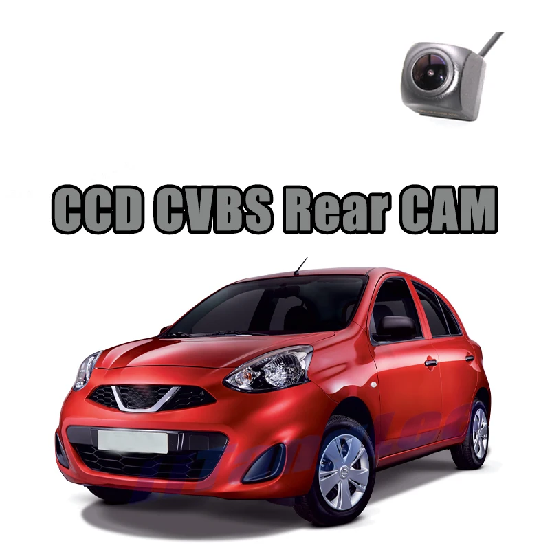 

Автомобильная камера заднего вида CCD CVBS 720P для Nissan Micra March, камера заднего вида с ночным видением, водонепроницаемая резервная камера для пар...