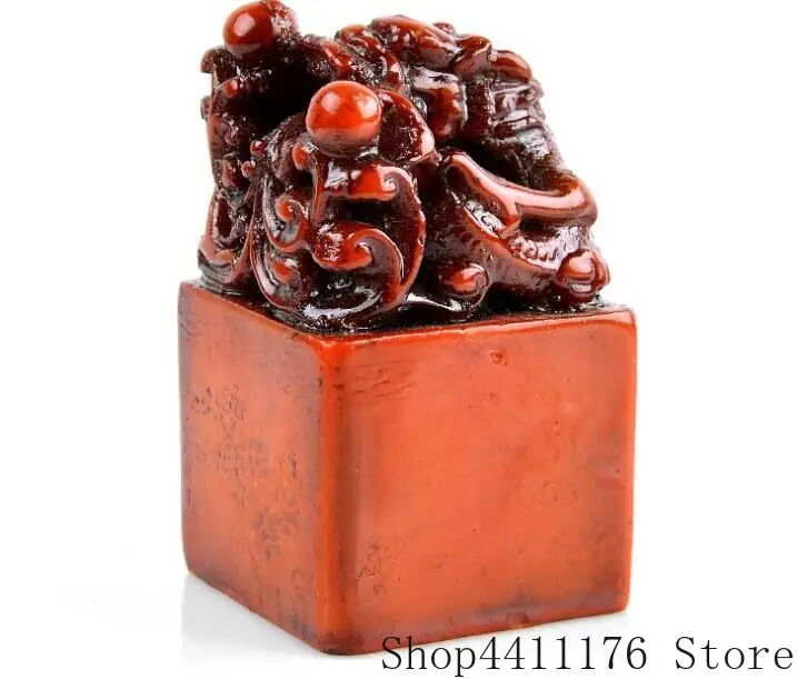 

China Shoushan stone seal seal dragon treasureprinting decoration #2235