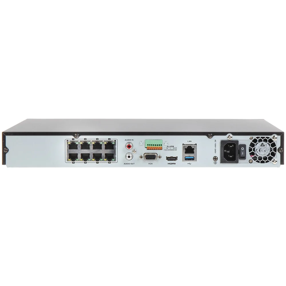 Сетевой видеорегистратор Hikvision Nvr DS-7608NI-K2/8 P 4K сетевой 8 каналов портов POE для
