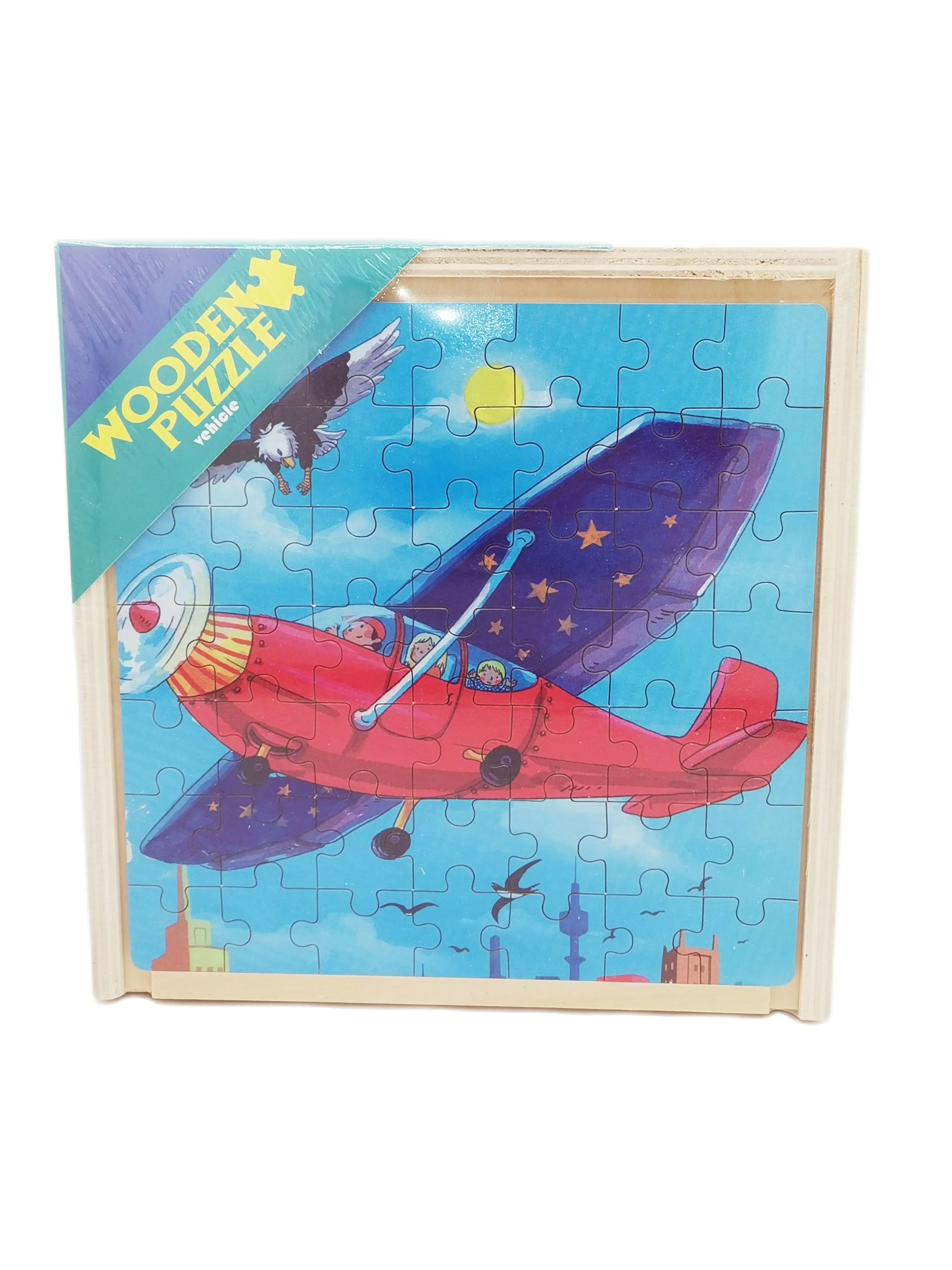 

Wooden Puzzle 49Pcs*3 Toys for Children Wooden Box Jigsaw Baby Educational Cartoon Puzzle Box Montessori Toys For Christmas Gift