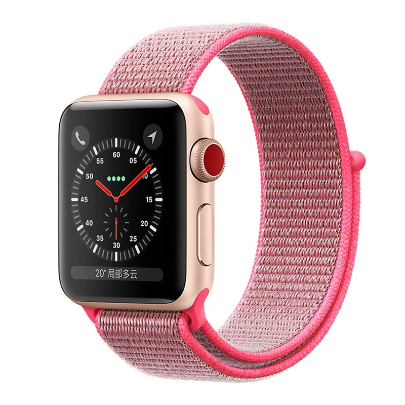 Спортивный тканый нейлоновый ремешок на липучке для apple watch, ремешок 44 мм, 40 мм, браслет на запястье, ремень из ткани iwatch, серия 5, 4, 3, 2, 1, 38 мм, 42 мм