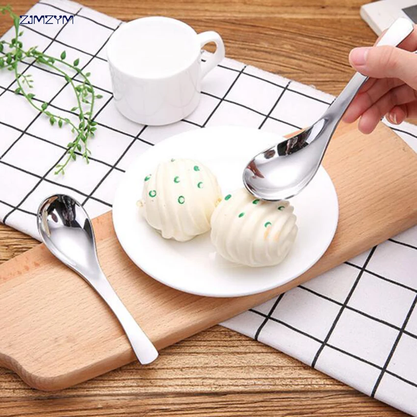 1 шт. утолщение Нержавеющая сталь ложки с длинной ручкой КИТАЙСКИЙ ЩЕПКА десерт