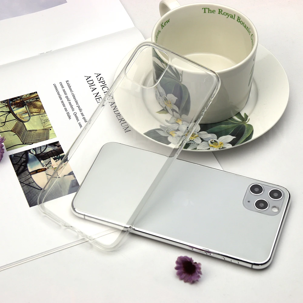 Прозрачный чехол для телефона iPhone 11 XR силиконовый прозрачный Футляр Pro X XS Max 8 7 6 6s