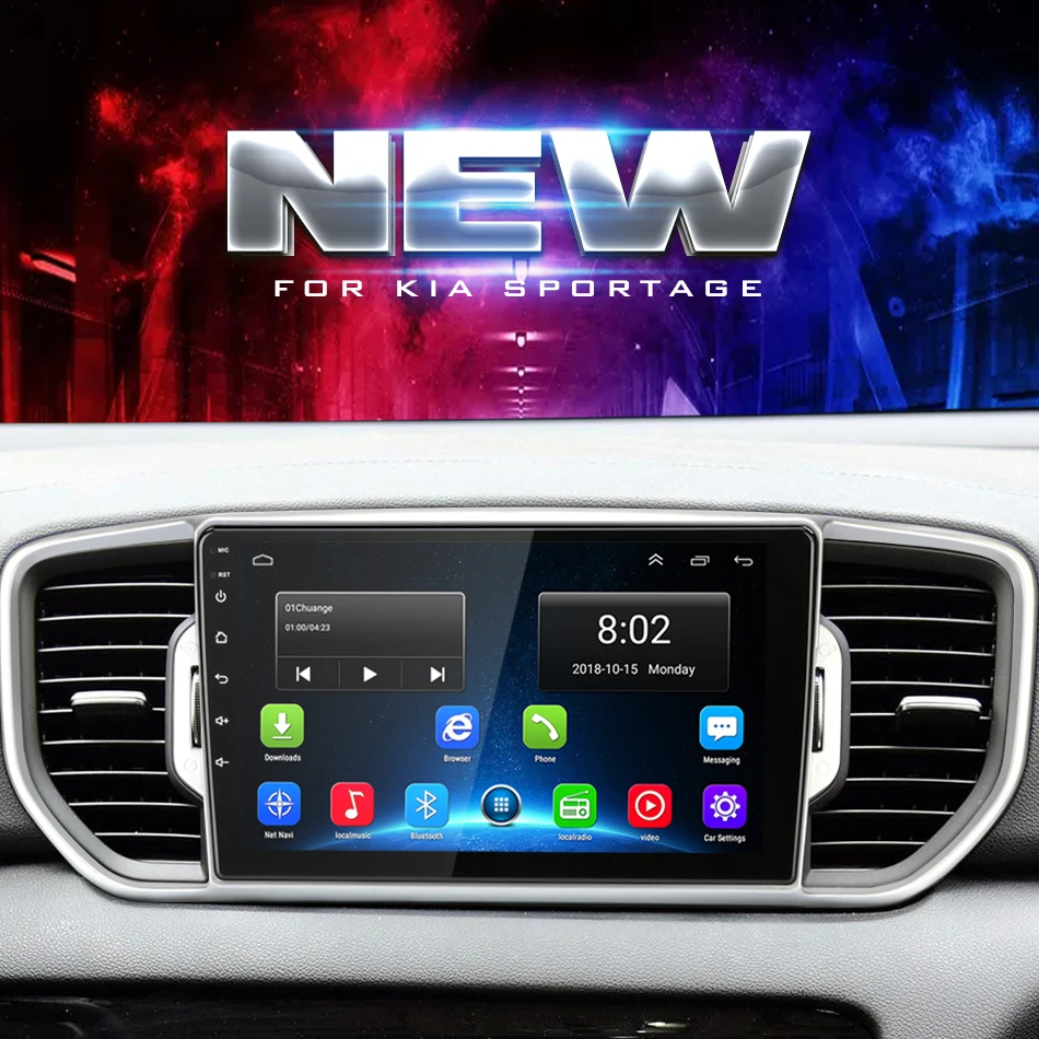 " 2 DIN Android Автомагнитола для KIA Sportage 4 QL KX5- RDS DSP Авто Аудио 2 ГБ+ 32 ГБ сенсорный экран gps навигатор+ рамка