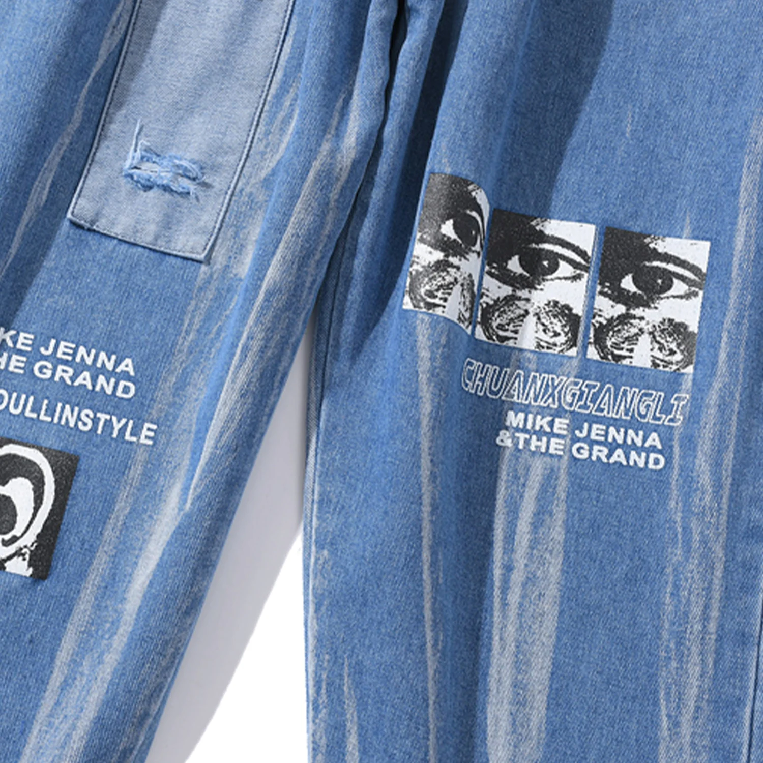 

Hip Hop Cargo Pants Mens Fashion Streetwear Loose Foot Mouth Design Jeans Harajuku Oversized Joggers Men Trousers