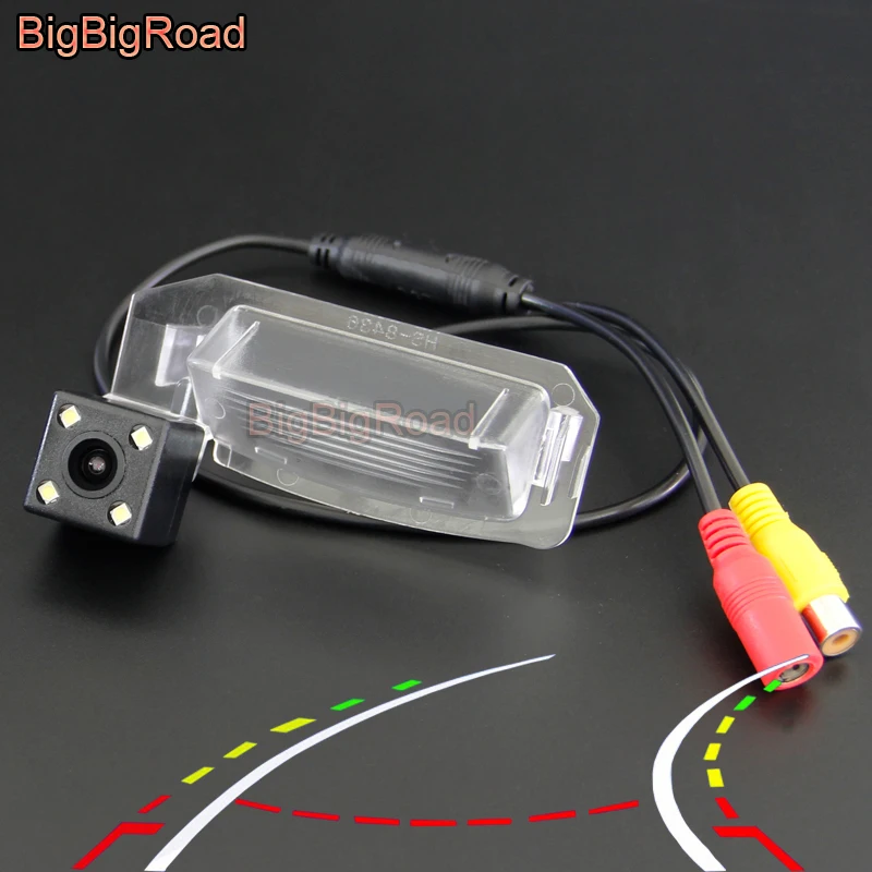 

BigBigRoad Car Intelligent Dynamic Trajectory Tracks Rear View Parking CCD Camera For Peugeot ION Night Vision Waterproof