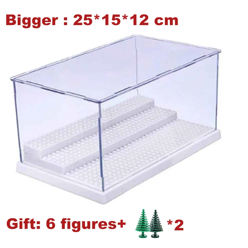 

Display Box 3 Layer High Transparent Dustproof Building Blocks Figures Foldable Showcase DIY Technic Bricks Model Children Toys
