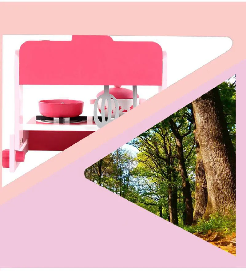 Новые продукты деревянная розовая кухонная газовая плита игрушки для девочек и