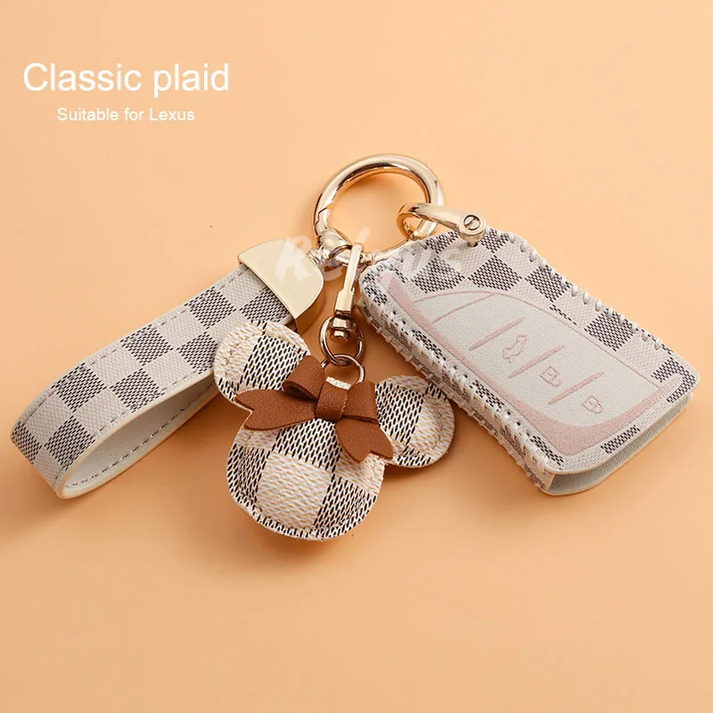 

Leather Car Key Case Cover Protection For Lexus 2018 2019 IS ES GS LS500h NX RX LX LC RC ES350 US200 US260h UX200 UX250h