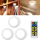 Светодиодный светильник белого цвета + теплый светильник с цветным пультом дистанционного управления, беспроводной светодиодный светильник с регулируемой яркостью, ночник