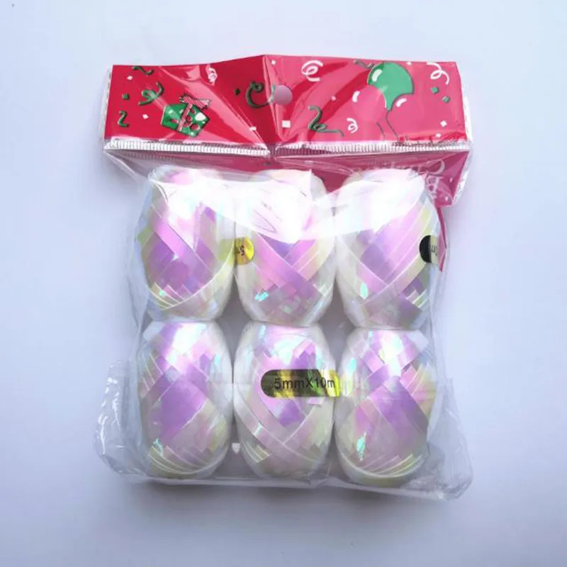 Ленты для шариков сделай сам 6 шт./пакет цветная подарочная лента упаковки сумок