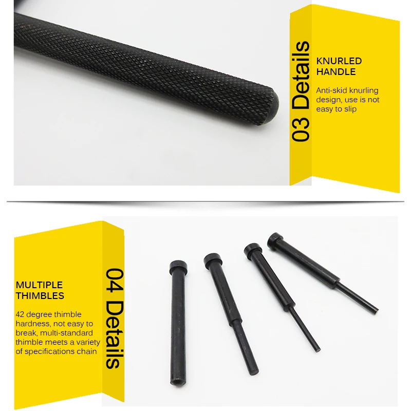 

Motorcycle Bike Chain Breaker Link Splitter Riveter Riveting Repair Tool Set Remover Chain Tool Cutter Universal Riveting Tool