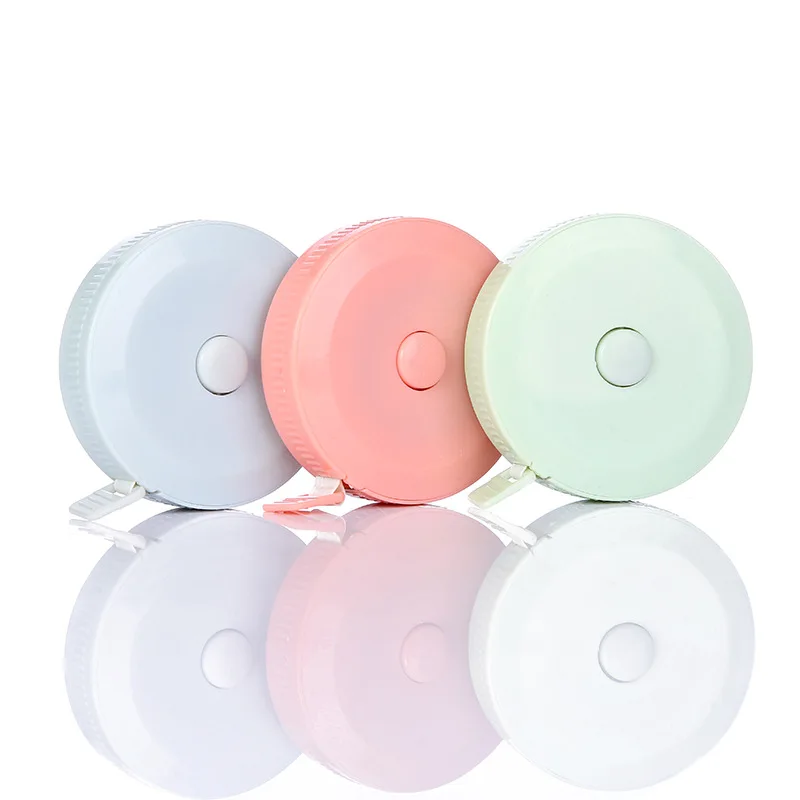 

Portable Tape Measures Automatic Retractable Ruler Plastic Measuring Soft Ruler 1.5m Tape Measure For Cutting and Sewing 3 Color