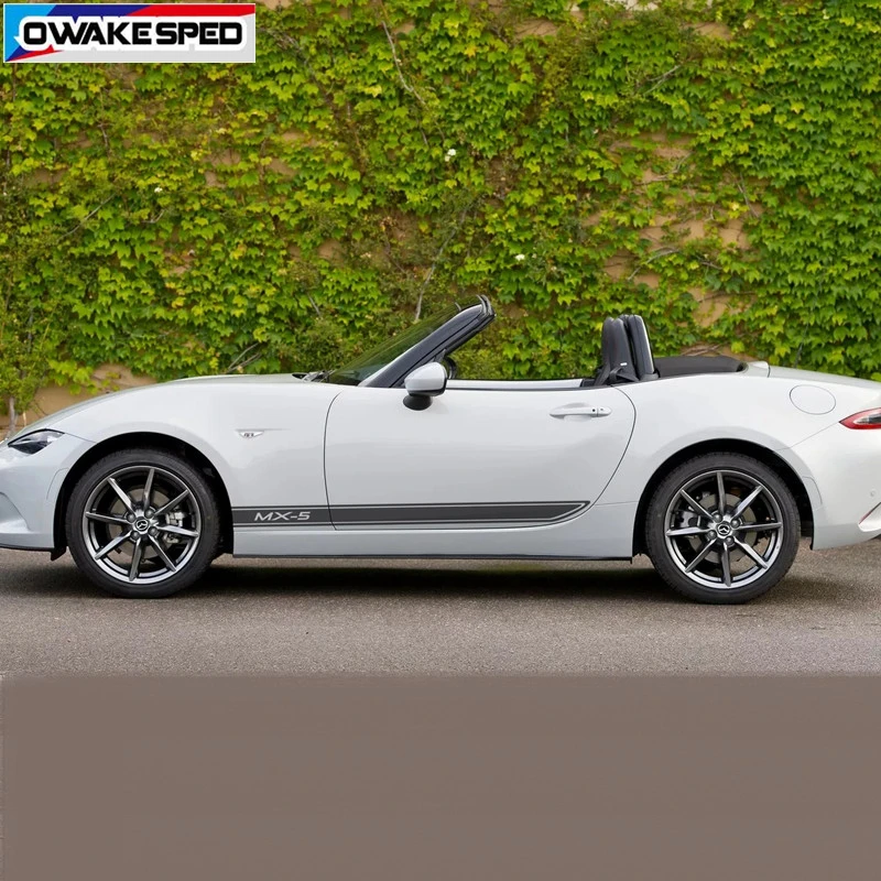 Наклейка на боковую дверь автомобиля гоночный стиль спортивные полосы для Mazda MX 5