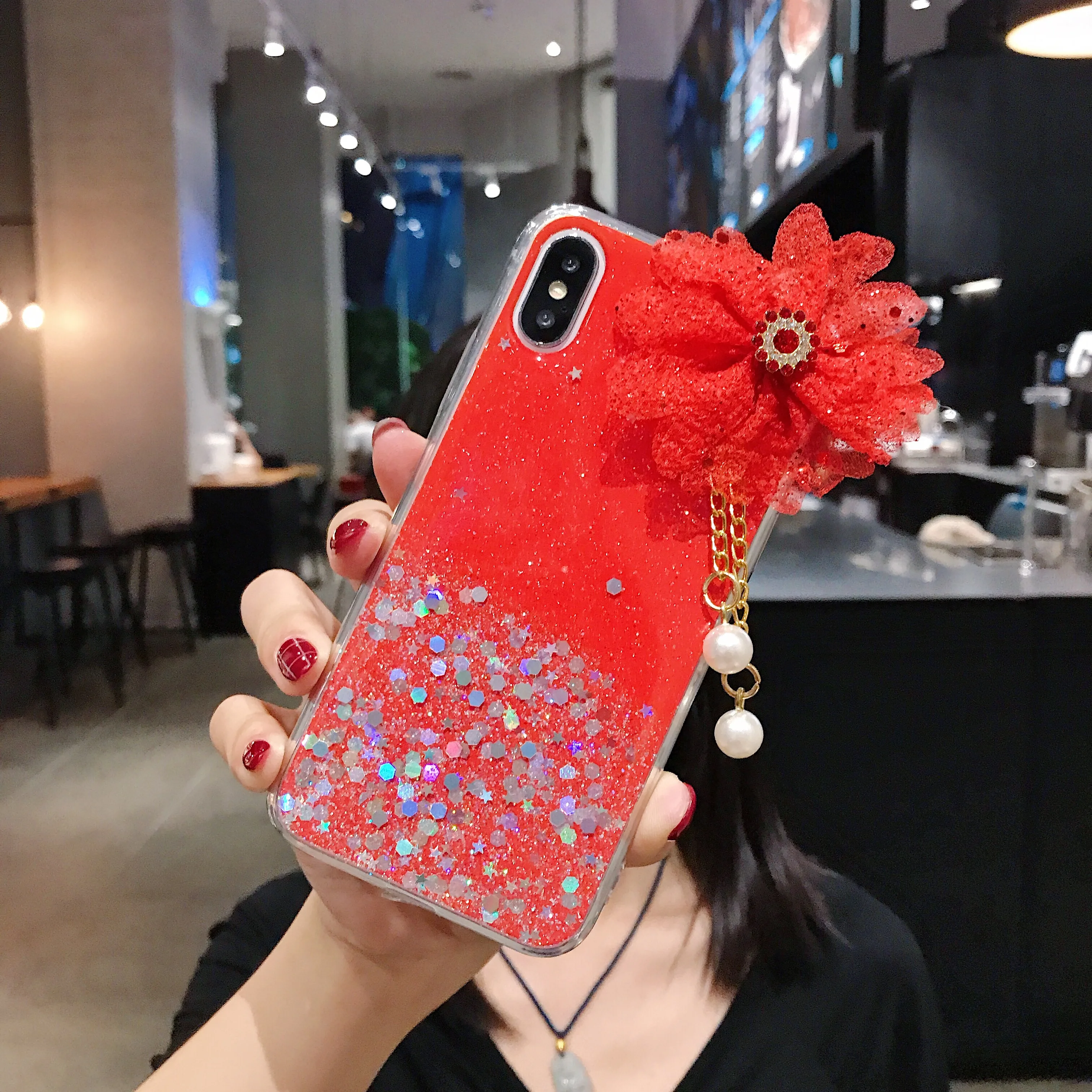 Блестящий цветок чехол для samsung Galaxy S10 Lite A6 Plus Note 10 pro M10 M20 A10S A20S A30 A40 A50 A20E A750F