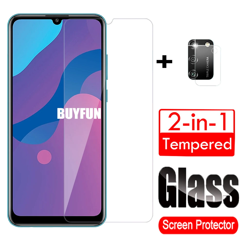 2в1 Закаленное стекло протектор экрана для Huawei Honor 9 Lite 9a 9c 9s 9x pro global с пленкой
