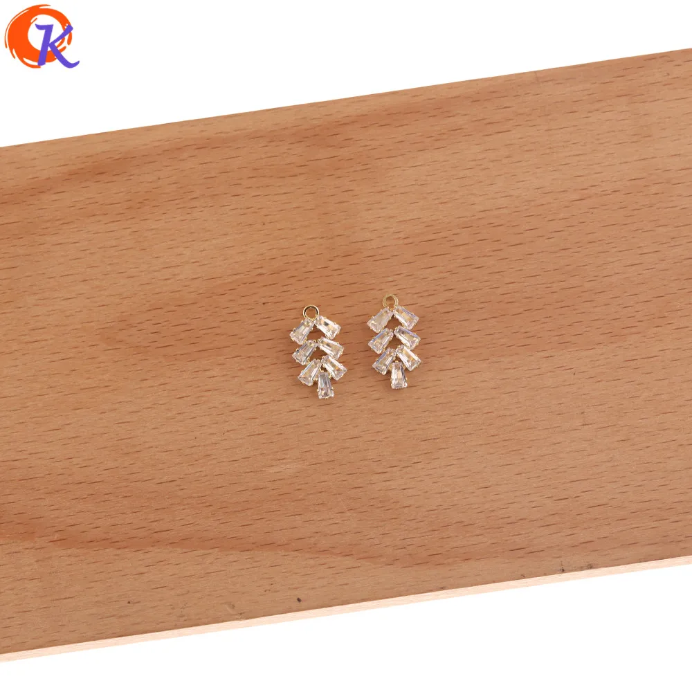 

Cordial Design 50Pcs DIY Jewelry Accessories/Rhinestone Claw Chain/Jewelry Findings Component/Hand Made/CZ Earrings Connectors